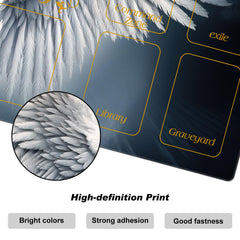DEGDFSGR mat with stitched edges prevents wear and tear for durability
