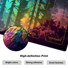 DEGDFSGR MTG Playmat stitched edges prevent wear during long sessions