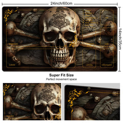 DEGDFSGR pirate skull crossbones design enhances game table style