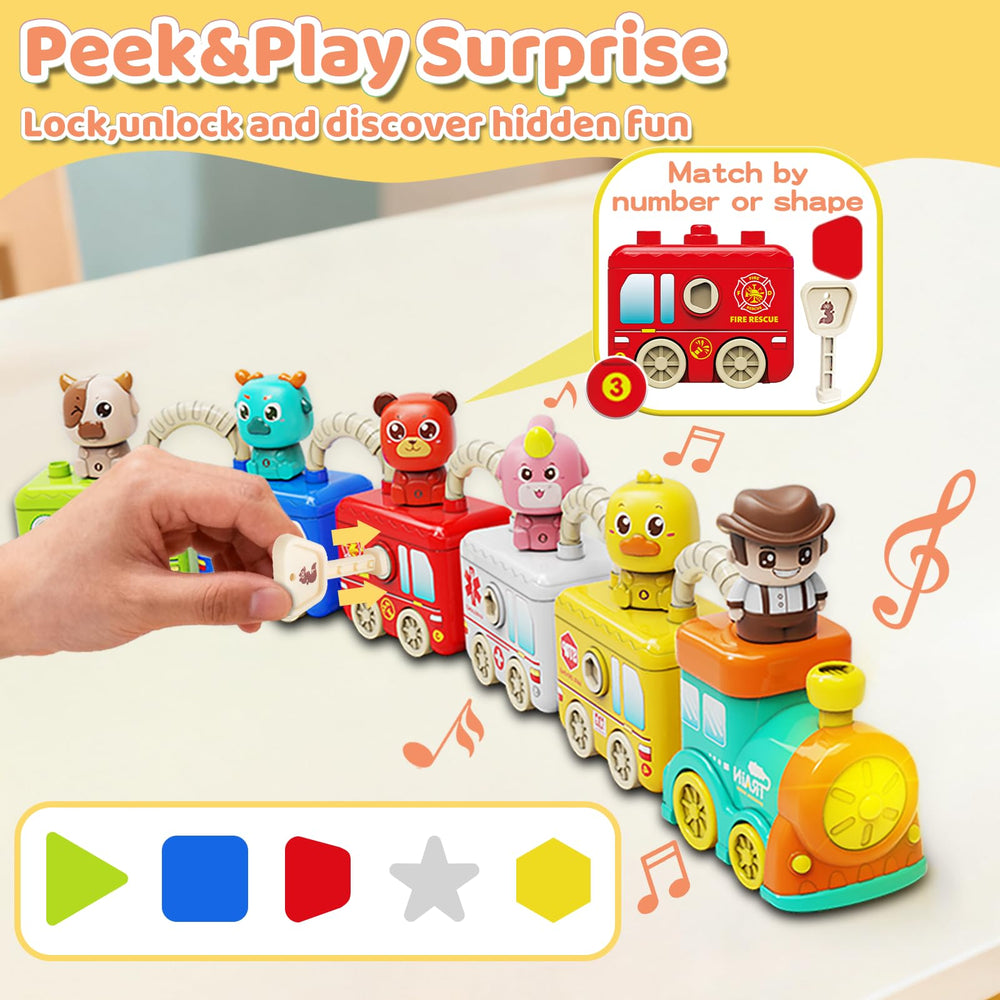 DEGIDEGI school bus lights support color sorting and learning.
