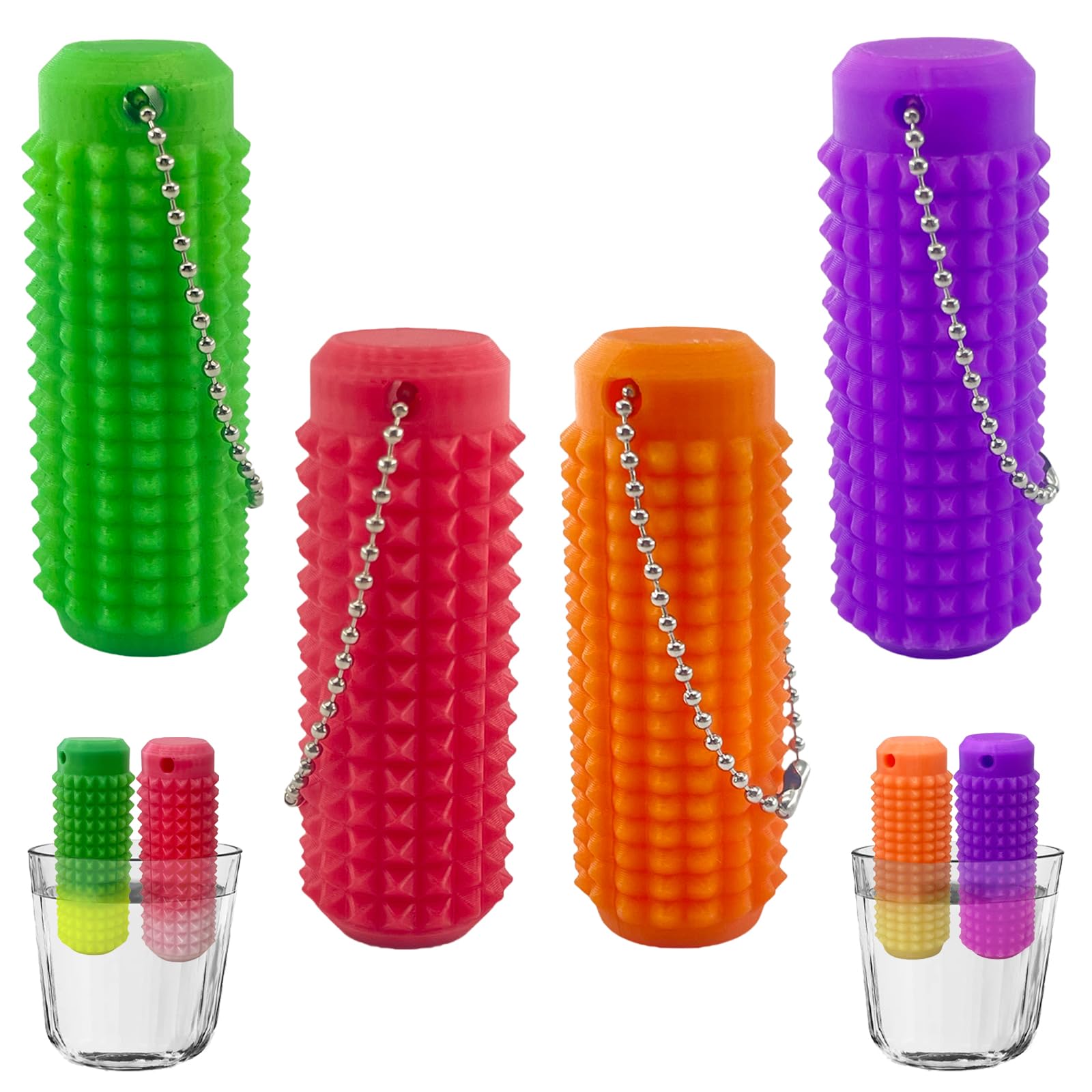 Deiviko Little Ouchies color-change pendant glowing with touch-responsive warmth and stress relief.