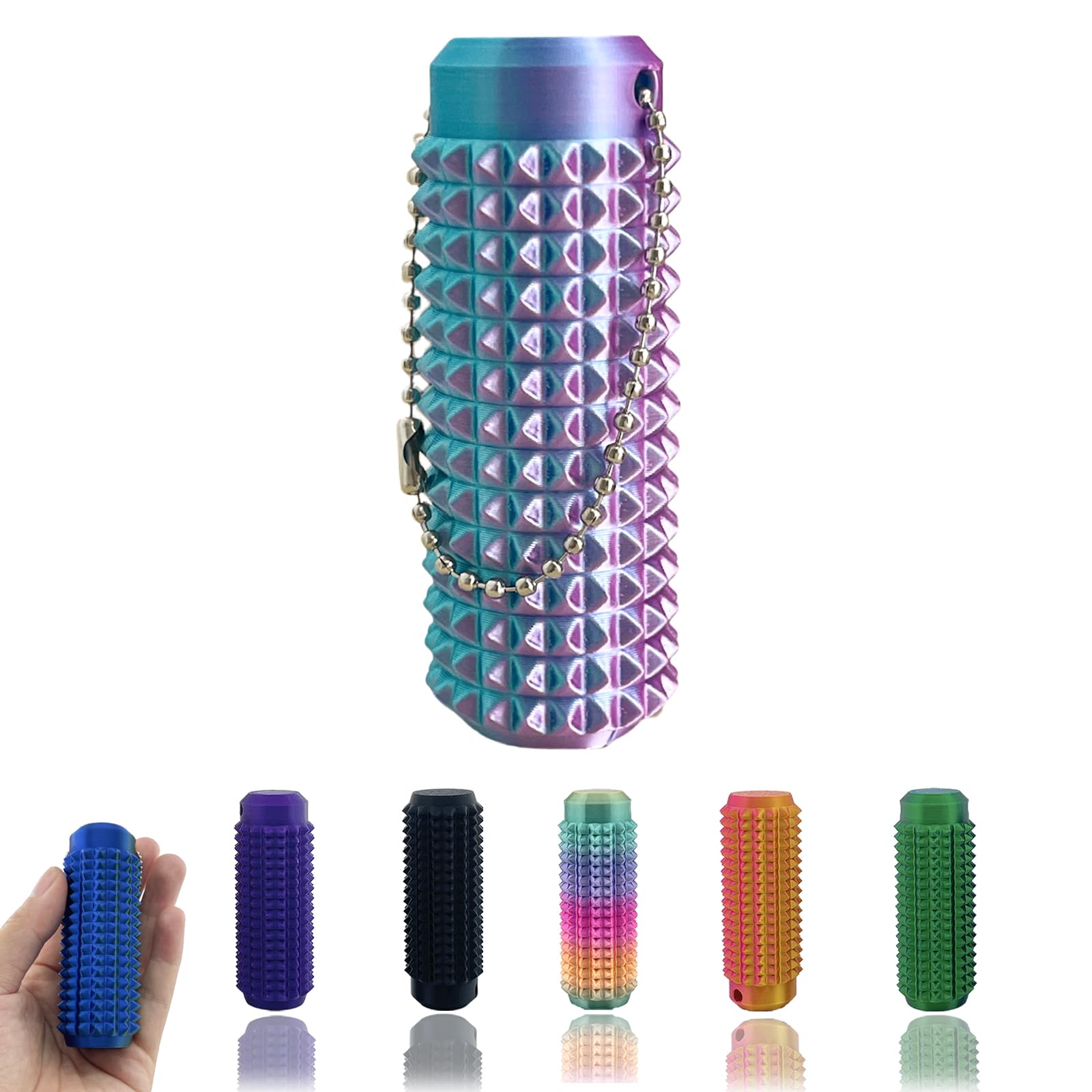 Deiviko Little Ouchies fidget pocket toy held for portable stress relief.