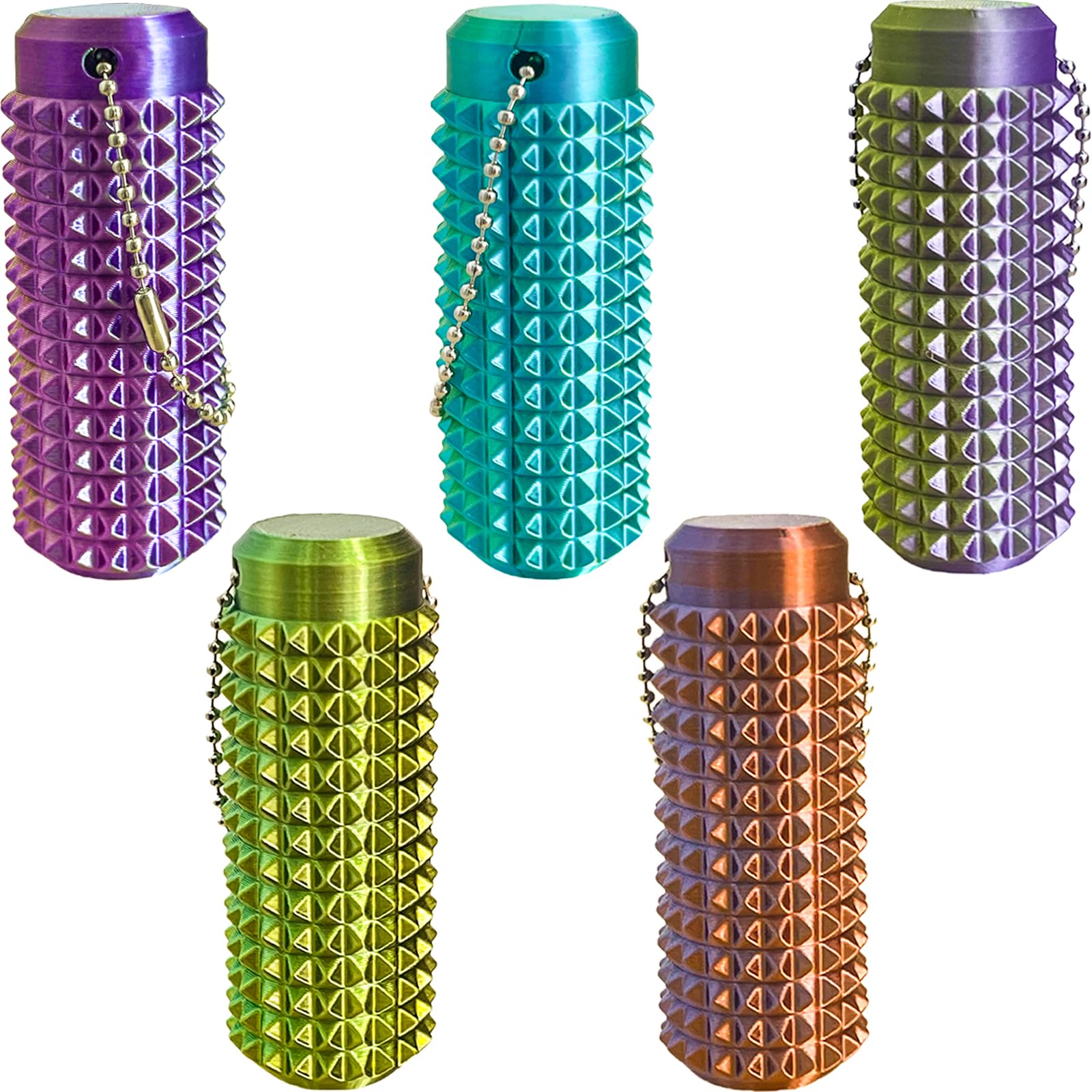 Deiviko Little Ouchies pocket keychain with spiky grip for on-the-go calm and focus.