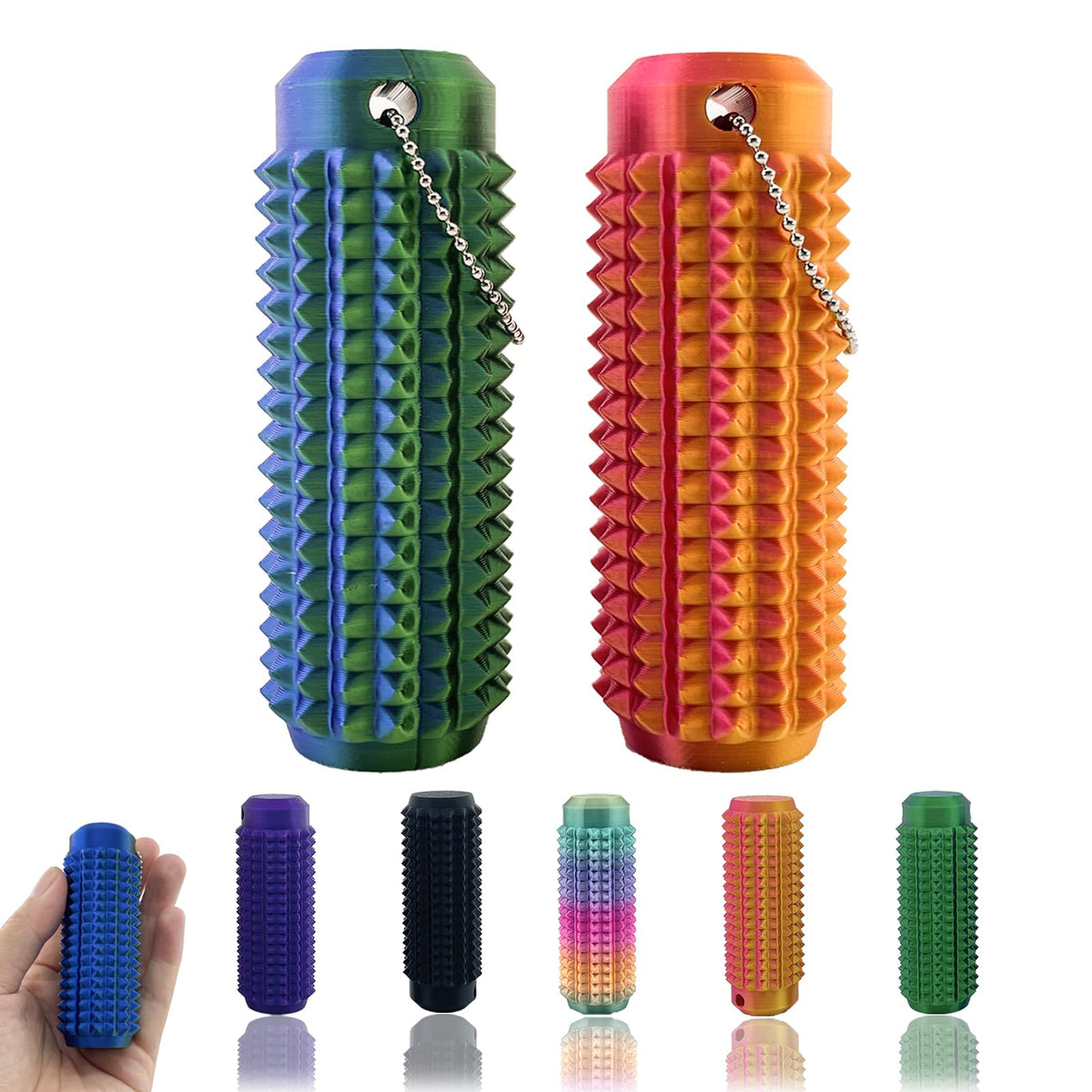 Deiviko Little Ouchies pocket mini fidget in use for on-the-go calm.