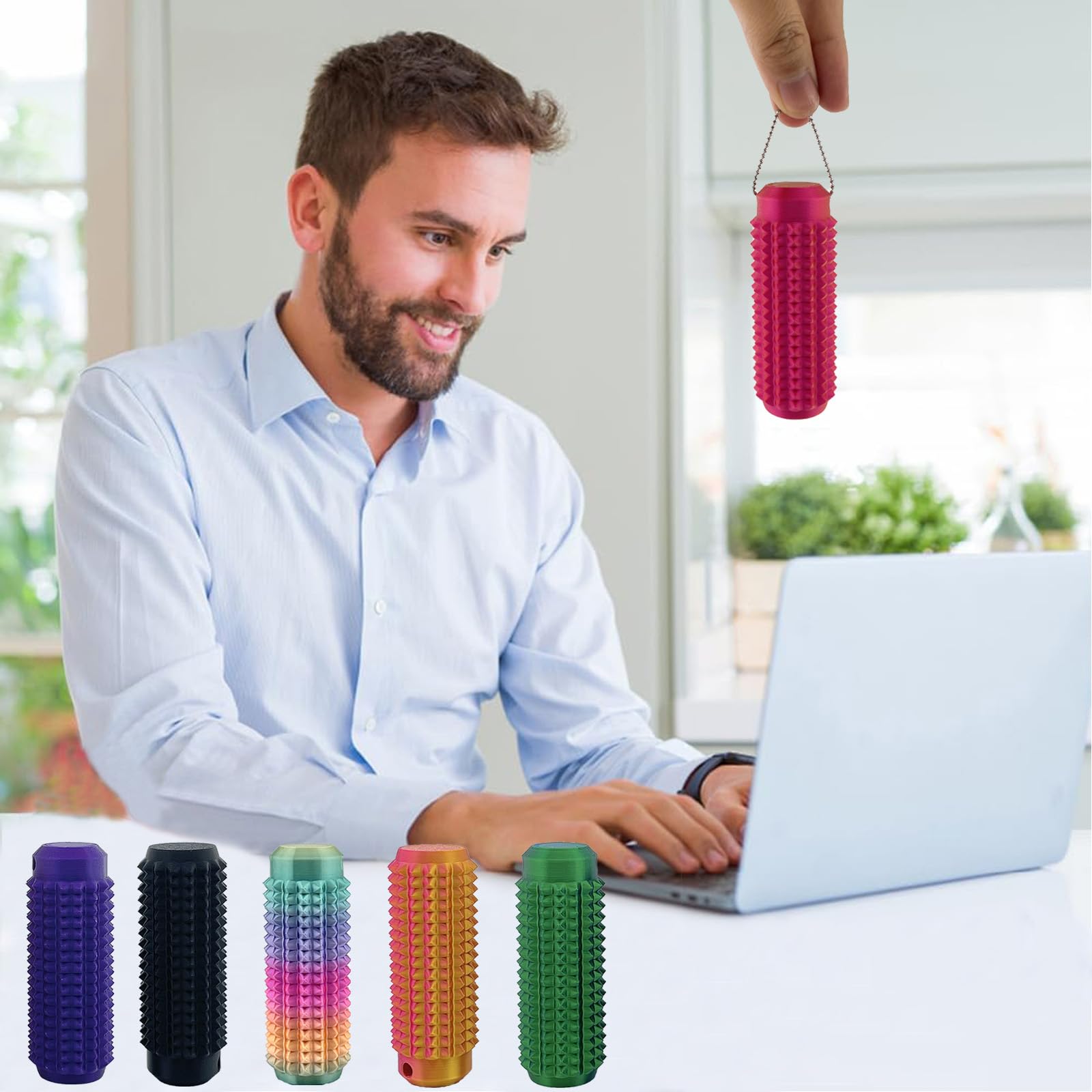 Deiviko Little Ouchies roller spikes texture providing calming sensory input.