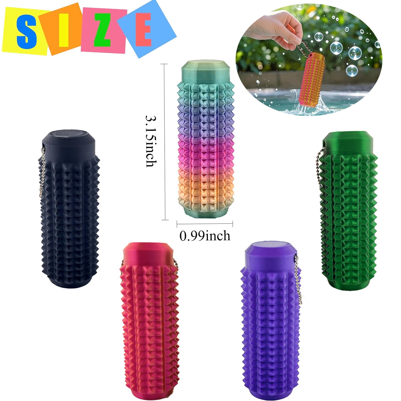 Deiviko portable stress relief keychain in pocket for daily use.