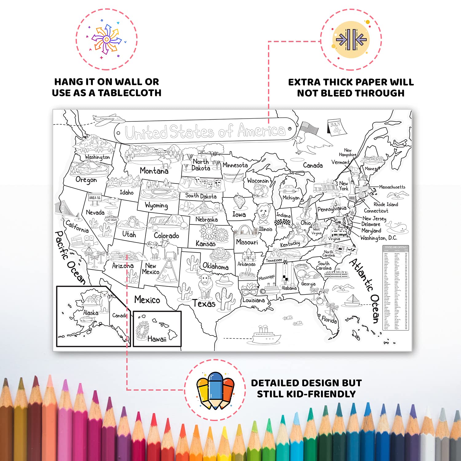 Dekali Designs poster suitable for kids ages 3 and up, promoting exploration.