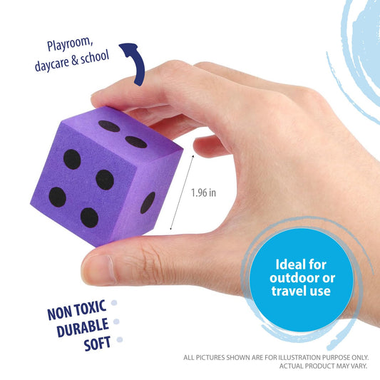 Deke Home jumbo dice 1.96 inches designed for easy counting practice.