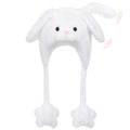 Deletoys bunny ears plush hat for playful videos and cozy cosplay fun.