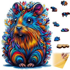 Delobil Capybara Puzzle close-up with bright colors for engaging play.