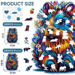 Delobil Capybara Puzzle thick 5mm wooden pieces ensure durable handling.