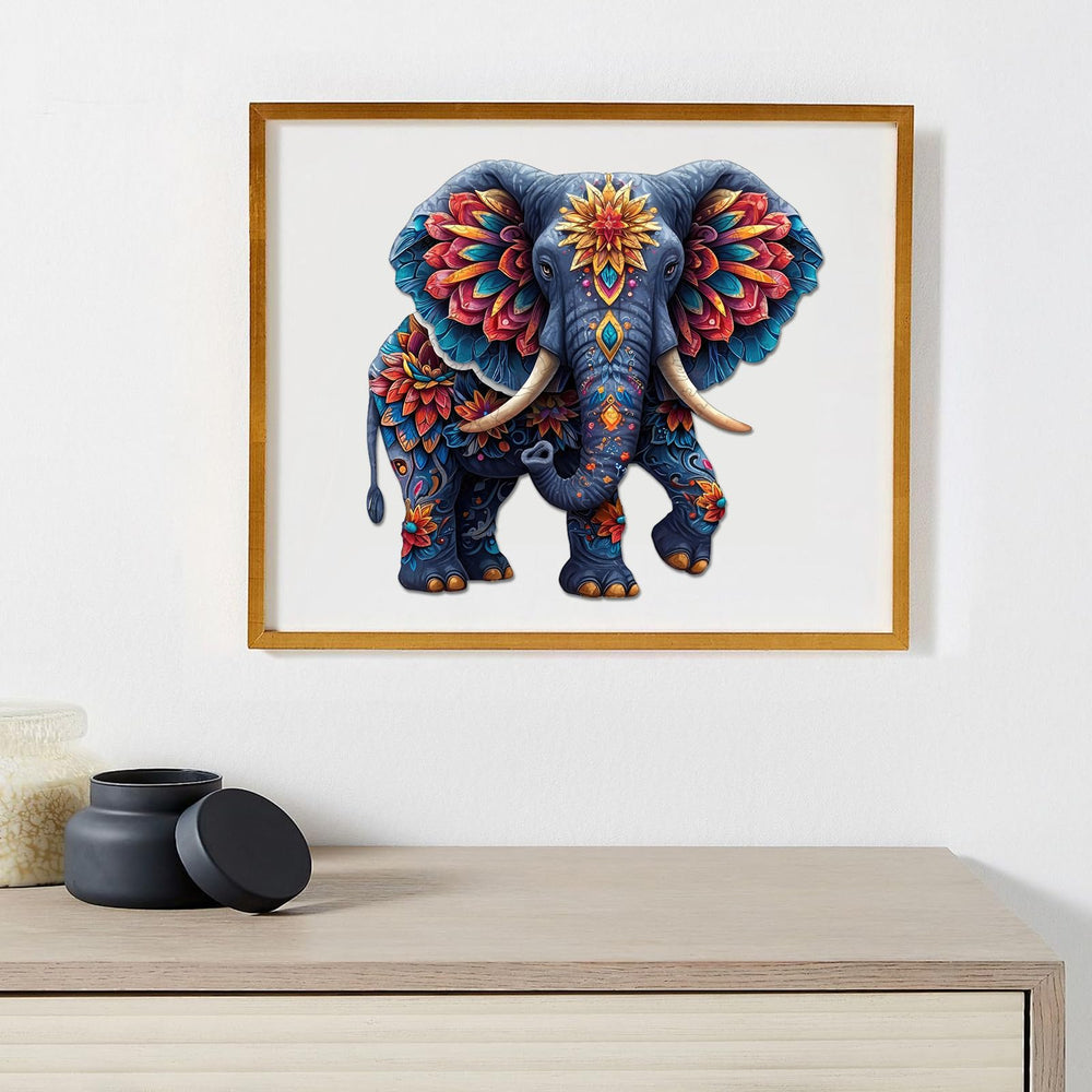 Delobil Elephant puzzle saver sticker and storage bag aid organization.