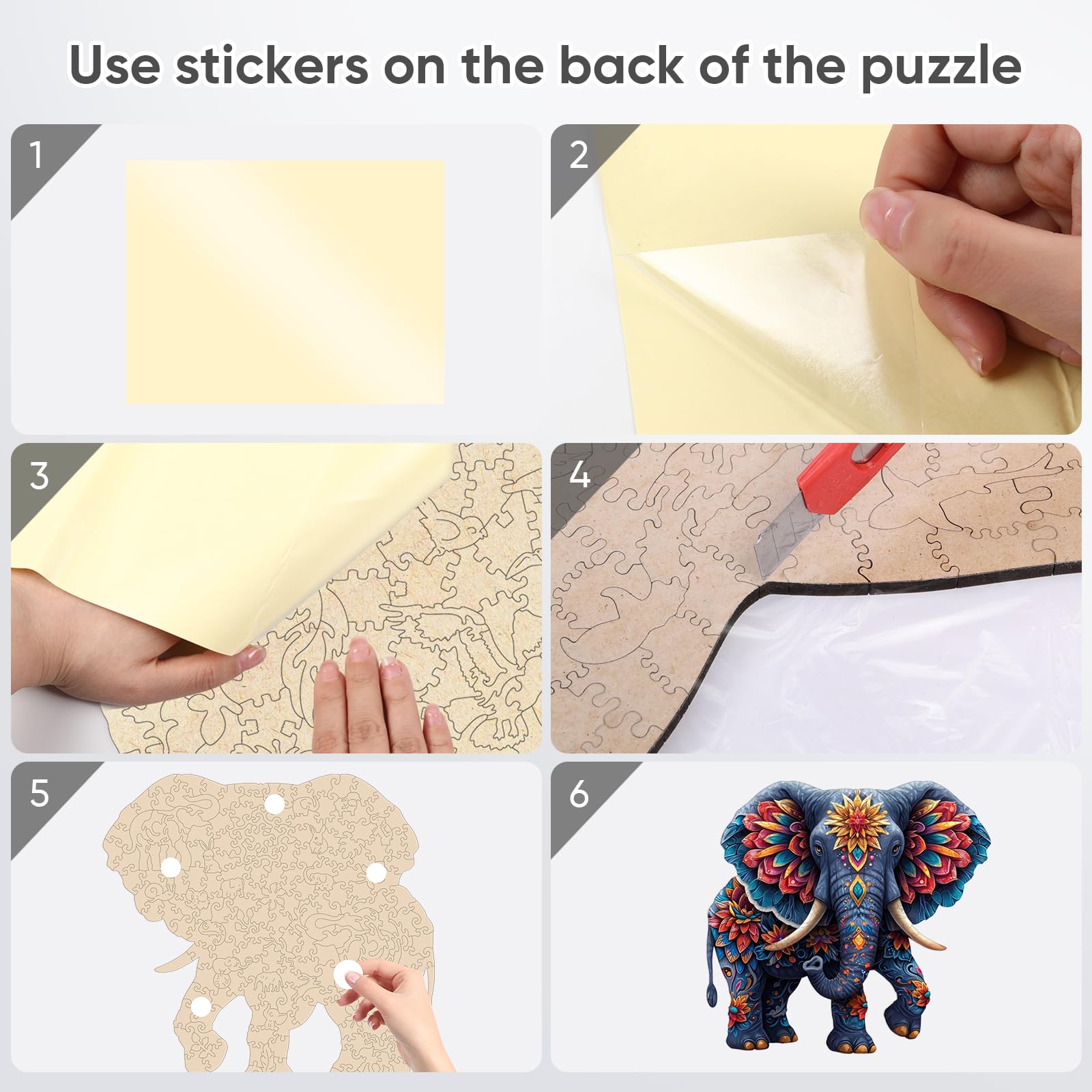 Delobil Elephant puzzle gift set is perfect for birthdays and holidays.