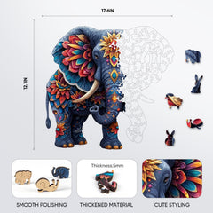 Delobil Elephant royal-size layout is ideal for group or solo play.