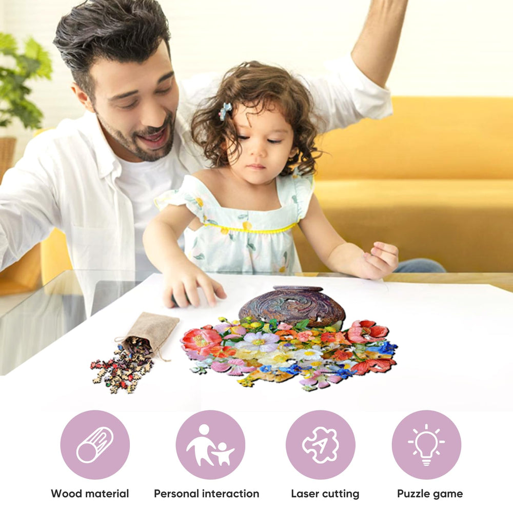 Delobil Flower Vase Puzzle box displays elegant design and gift-ready presentation
