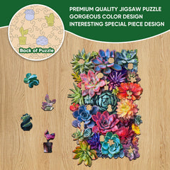 Delobil succulent puzzle reference image helps progress and orientation.
