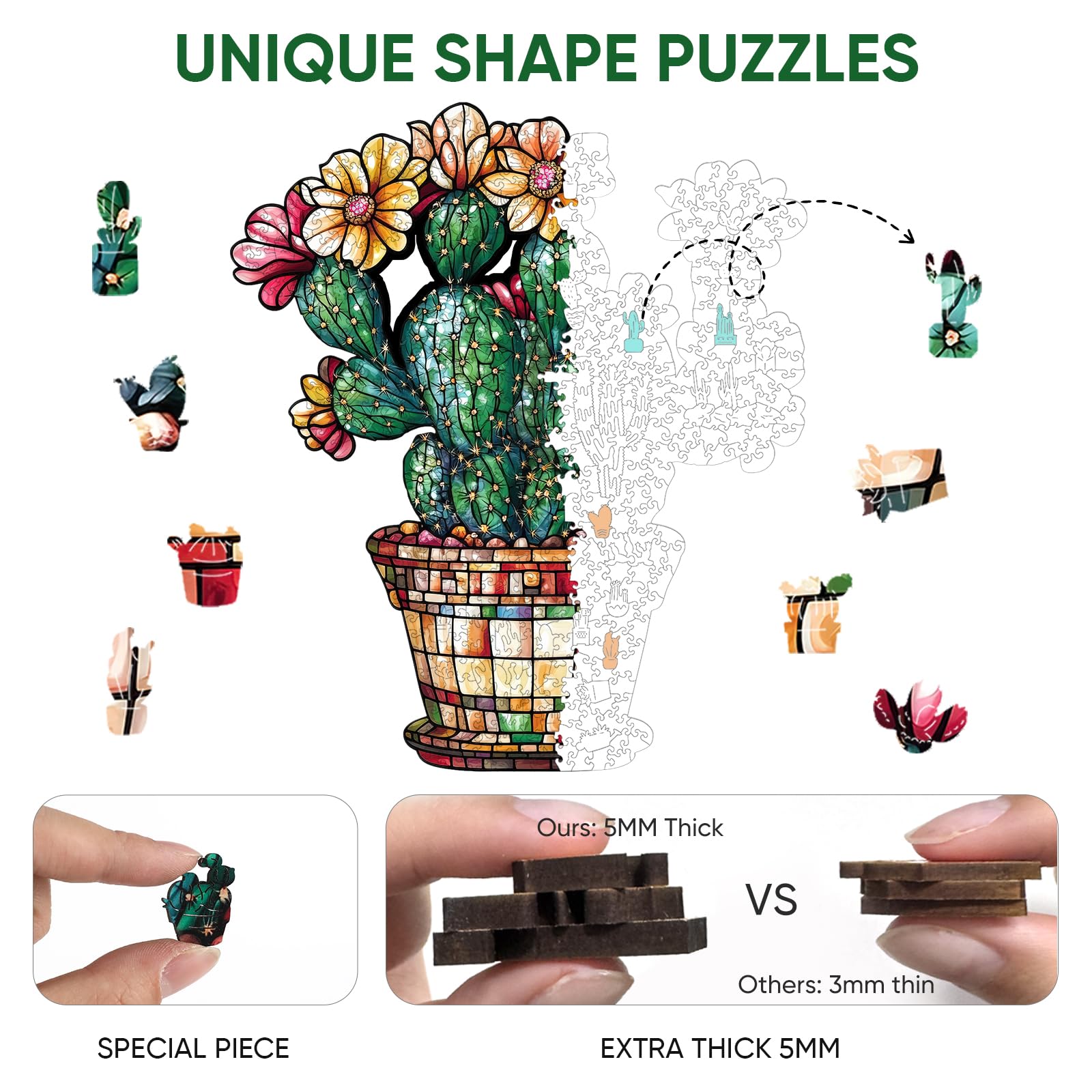 Delobil Royal size wooden puzzle for adults and kids