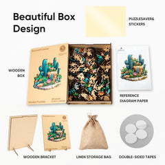 Delobil wooden box packaging showcasing a gift-ready presentation