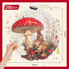 Delobil wooden puzzle close-up showing precise pieces and high-definition print