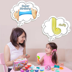 Delpaneo Butter Slime Kit accessories and trinkets for extra creativity
