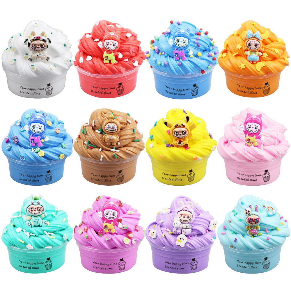 Delpaneo Butter Slime Kit pack with vibrant colors for creative play