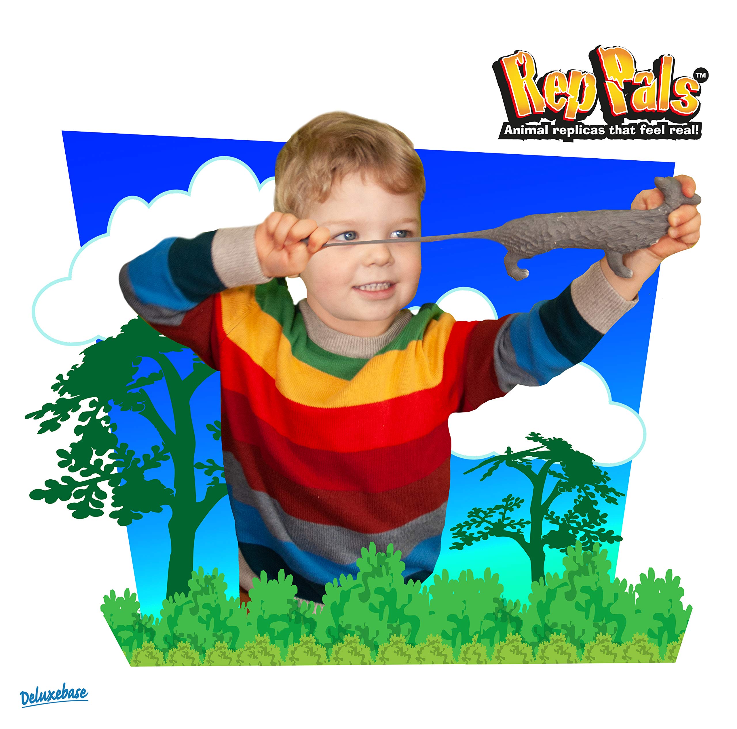 Deluxebase Wolf soft stretchiness side view highlights sensory toy for calm, tactile fun.