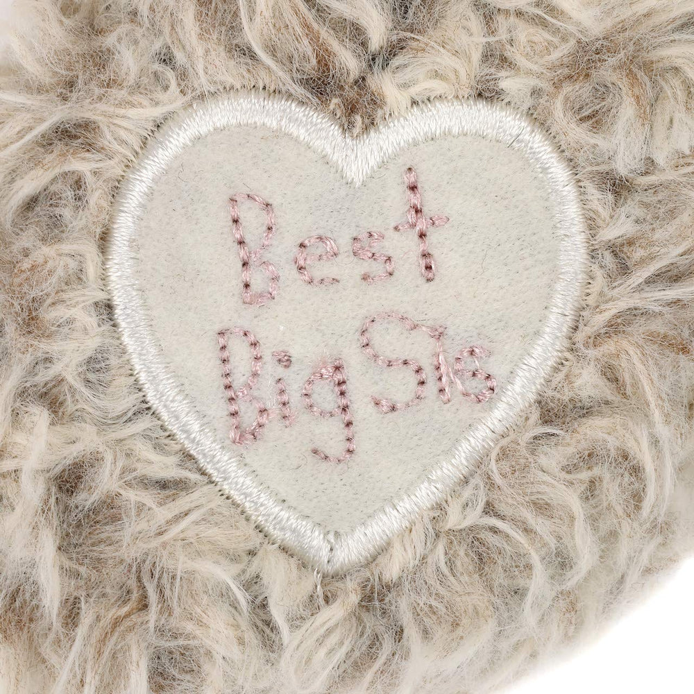 DEMDACO Big Sister Puppy plush embroidered face for durable companionship.