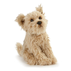 DEMDACO Chorkie Mix Rescue Dog plush with soft brown fur for gentle hugs