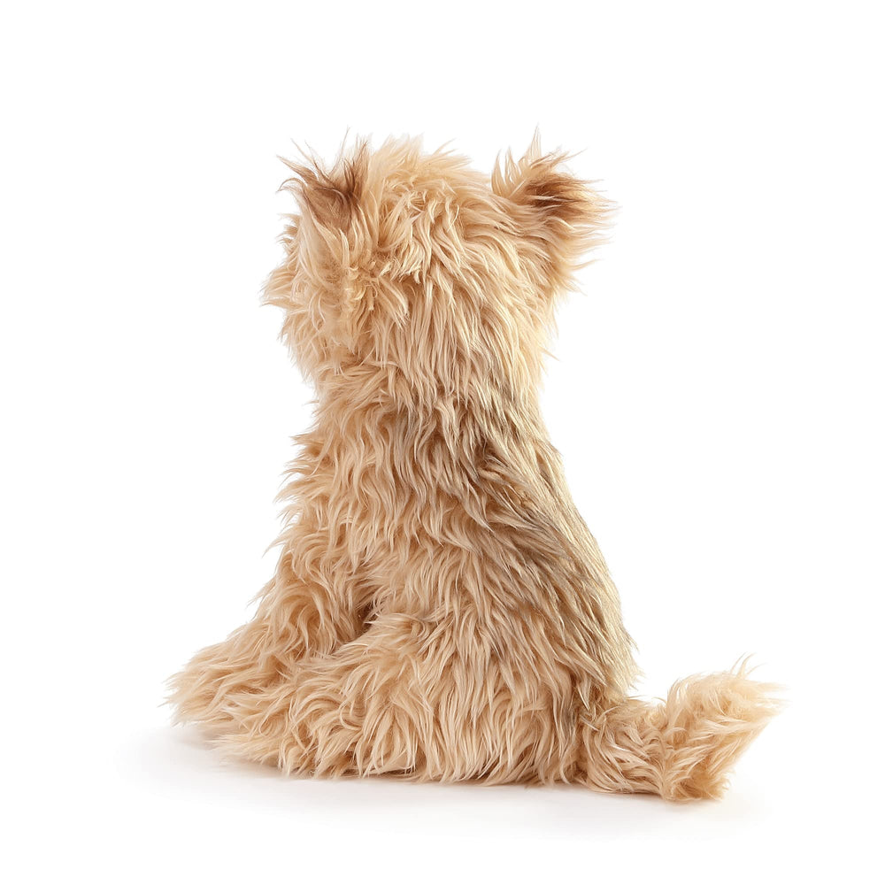 Gift-ready DEMDACO Chorkie Mix Rescue Dog plush in protective packaging