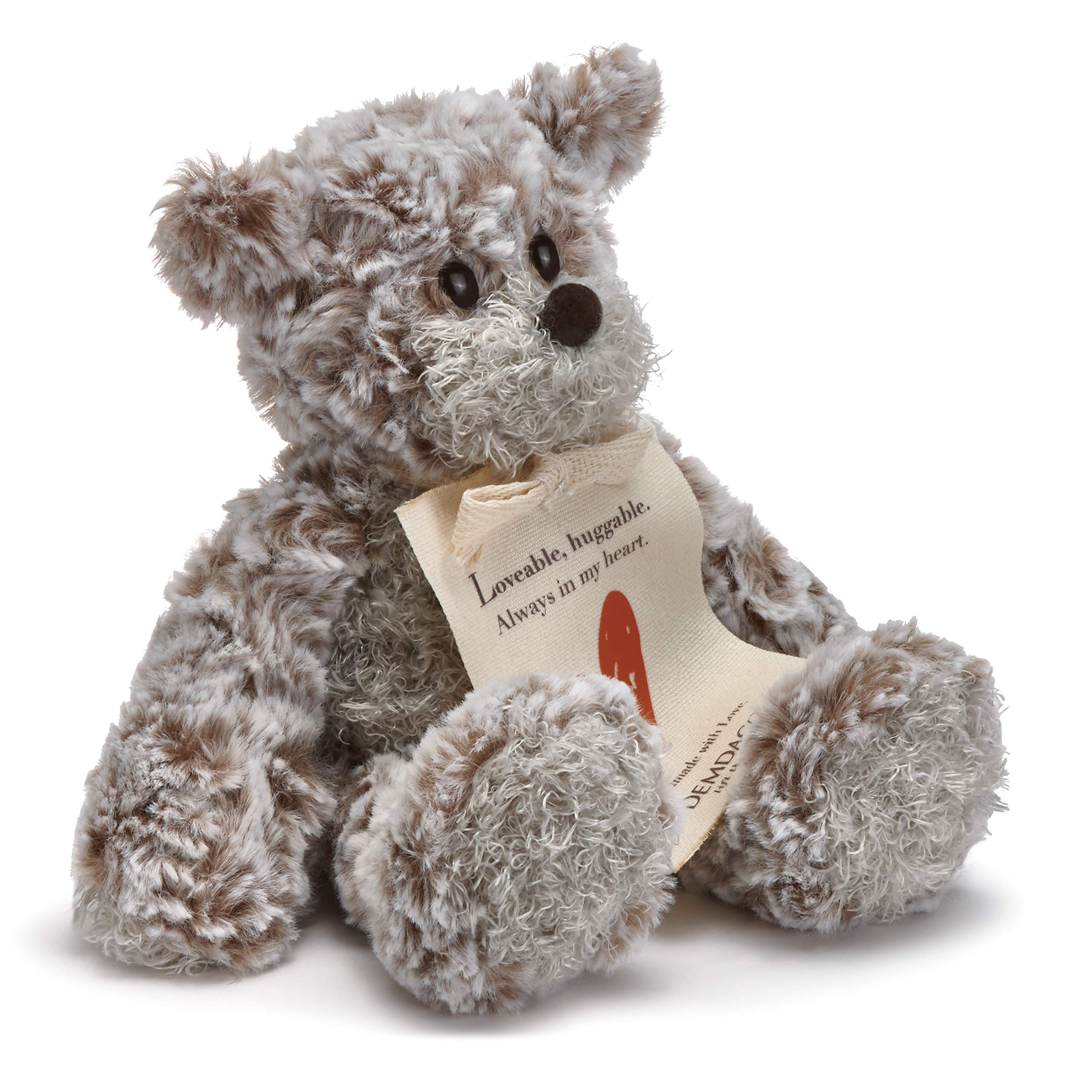 DEMDACO Giving Bear with a bookmark message helps remind children they are treasured
