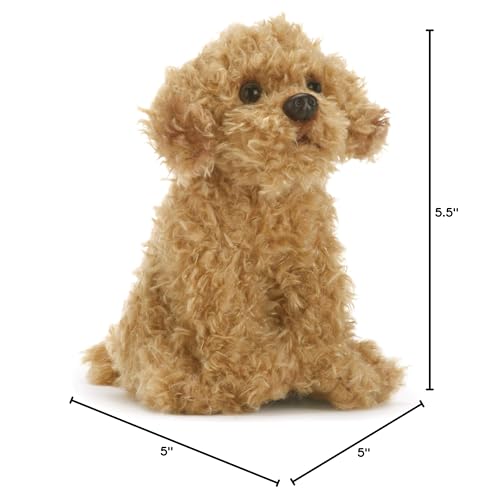 DEMDACO Labradoodle plush with woodland tones, ideal for bedtime routines.
