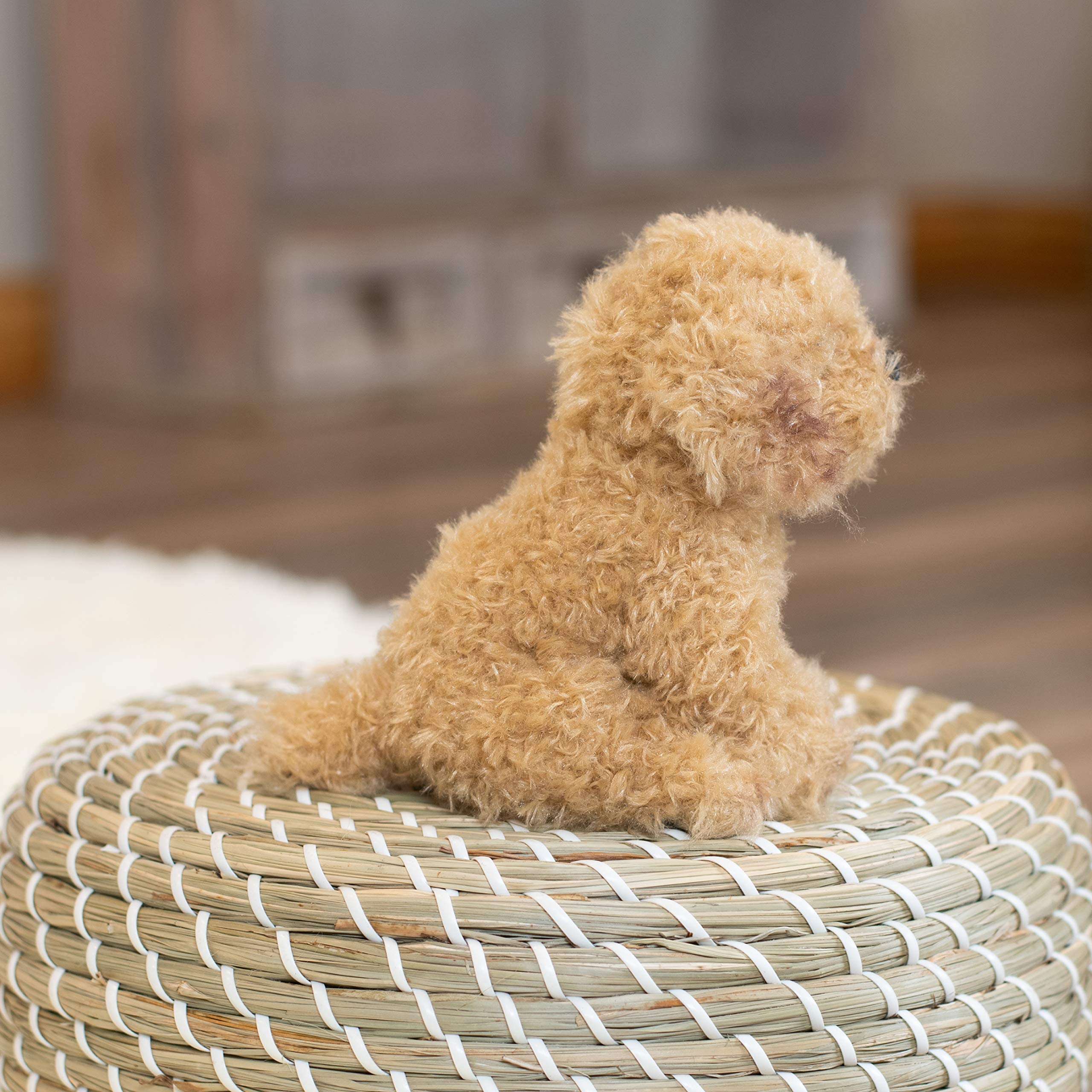 DEMDACO Labradoodle surface washable finish keeps this friend clean after adventures.