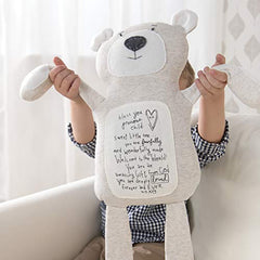 DEMDACO Plush Bless You Bear packaging gift ready highlights easy gift giving