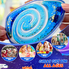 Demilong squishy sensory toys side angle shows tactile beads for stress relief.