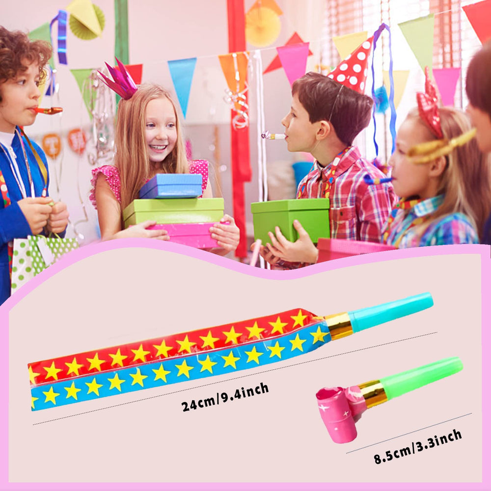 DEMOCRATIDO party horns extend from 3.3 to 9.4 inches for versatile use