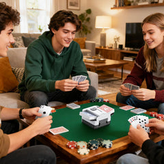 Demolike shuffler quiet operation under 80 dB for relaxed gaming.