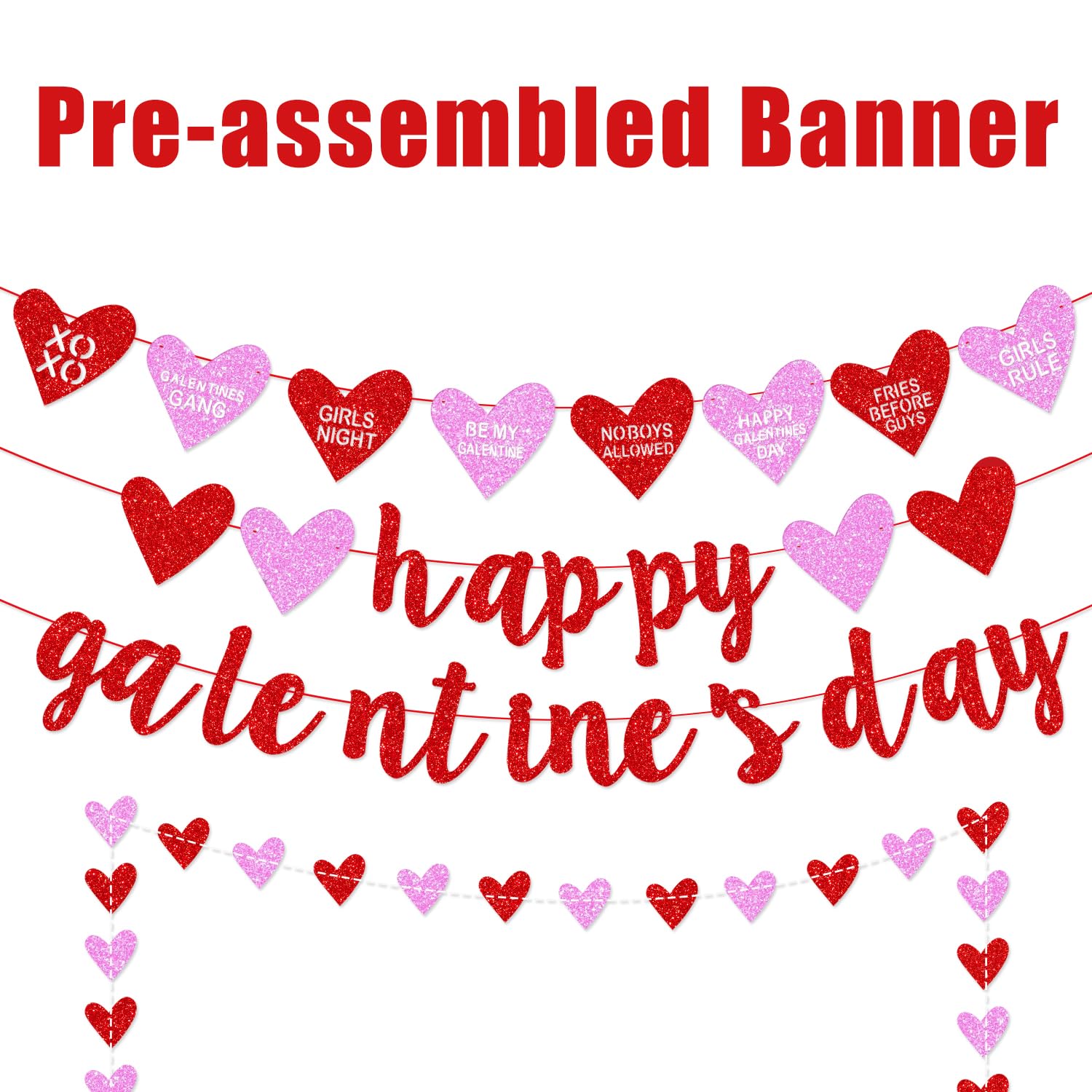 Deneo pre-strung banner ready to hang on walls or windows.