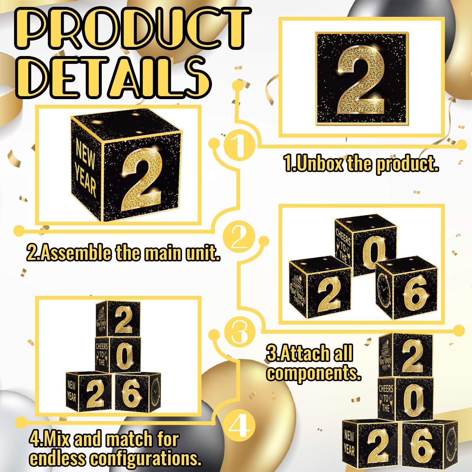 Denylo Pro balloon box closeup showing durable cardboard and vibrant colors