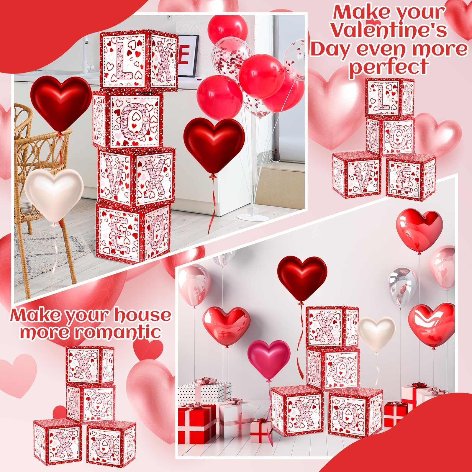 Denylo Pro valentines-day party-decor balloon box, convenient centerpiece for celebrations.