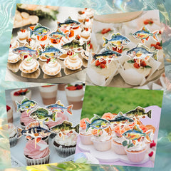 Deorfuy 36-piece cupcake topper kit simplifies party dessert styling.