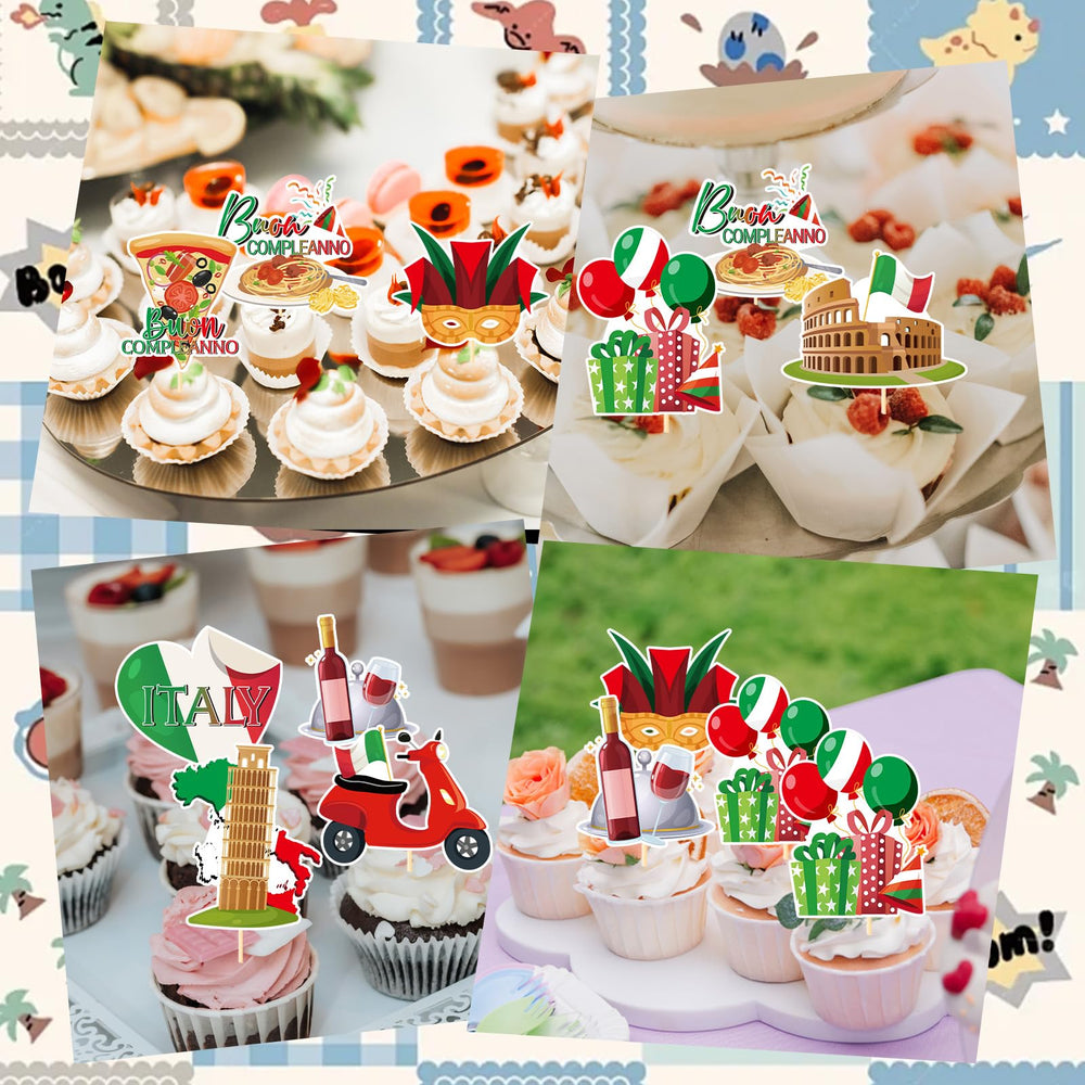Deorfuy Culinary Motif toppers spark curiosity at Italian-themed parties.