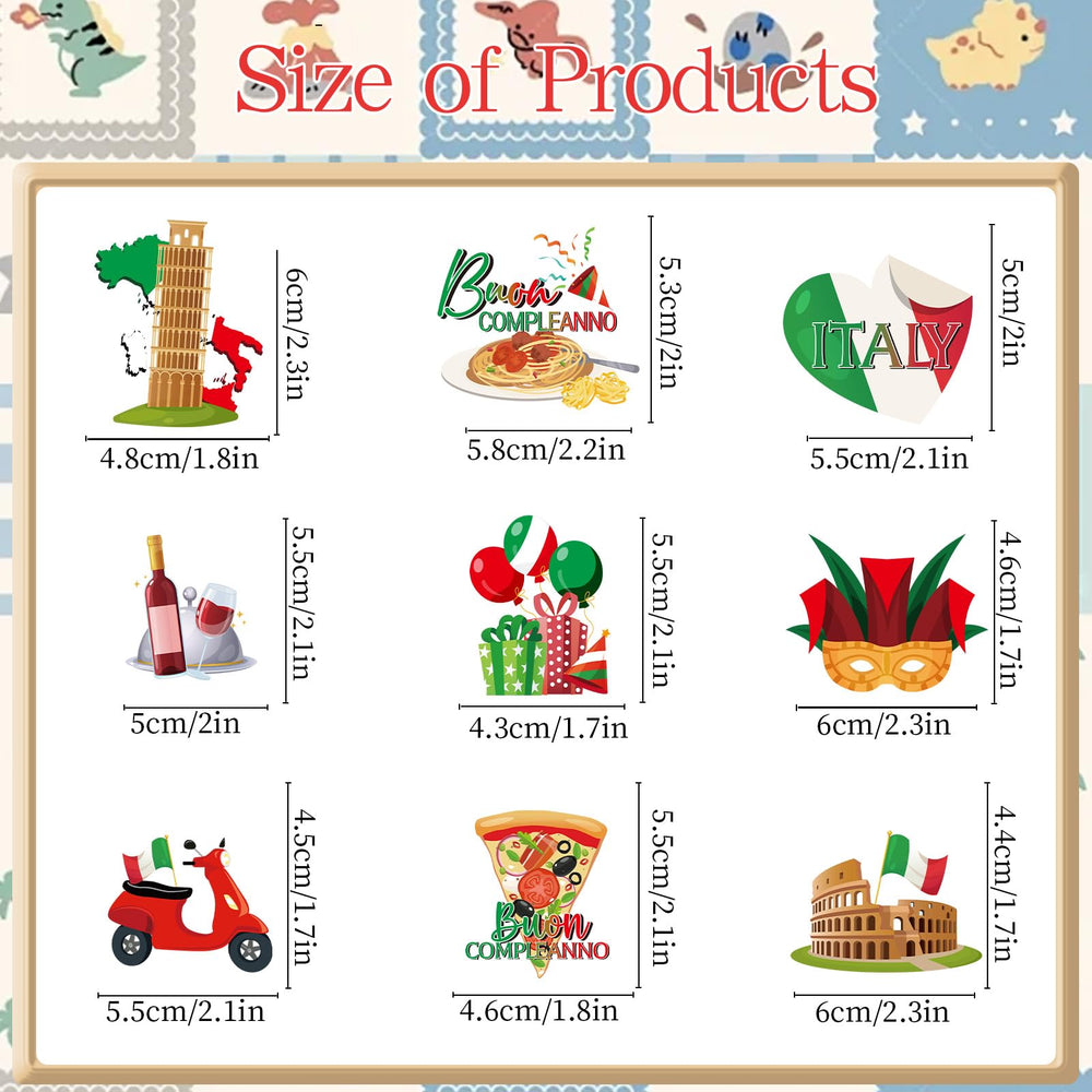 Deorfuy Leaning Tower pattern toppers add Italy flair to cupcakes.