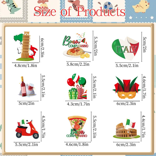 Deorfuy Leaning Tower pattern toppers add Italy flair to cupcakes.