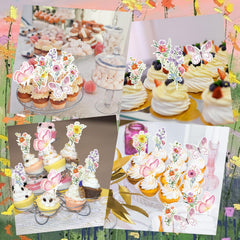 Deorfuy sturdy cupcake toppers stay secure during party desserts.