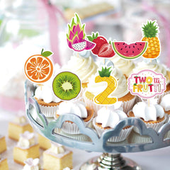 Deorfuy Twotti Fruity toppers with colorful fruit patterns brighten parties.
