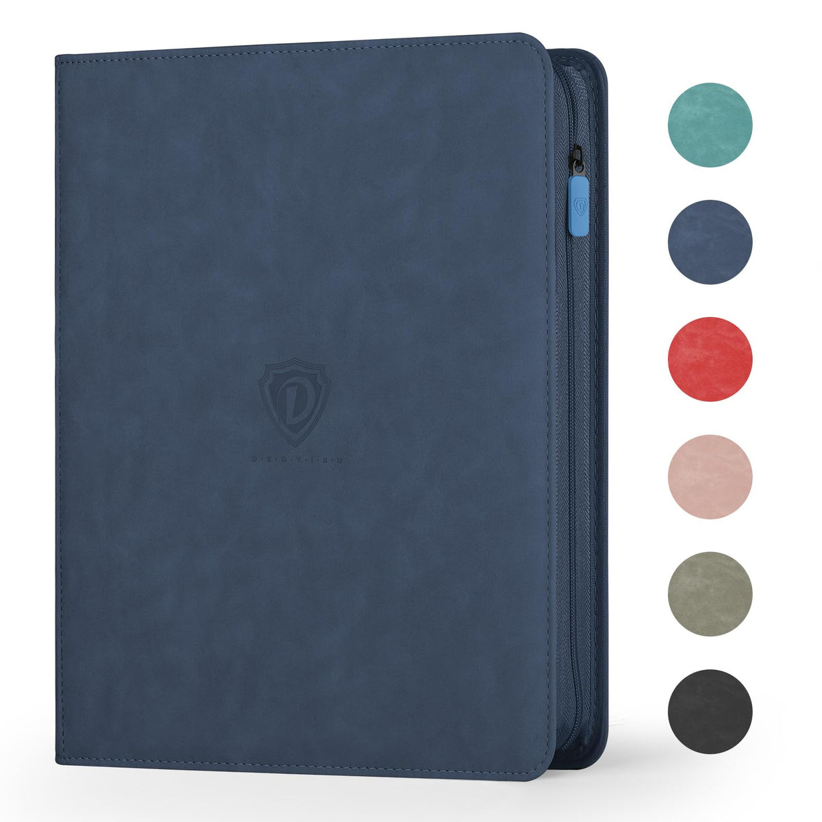 Deoyibu 9-pocket binder front view enables quick card organization.