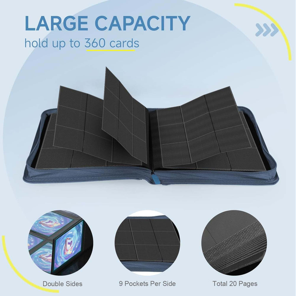 Deoyibu zip-closure detail emphasizes secure card retention during transport.