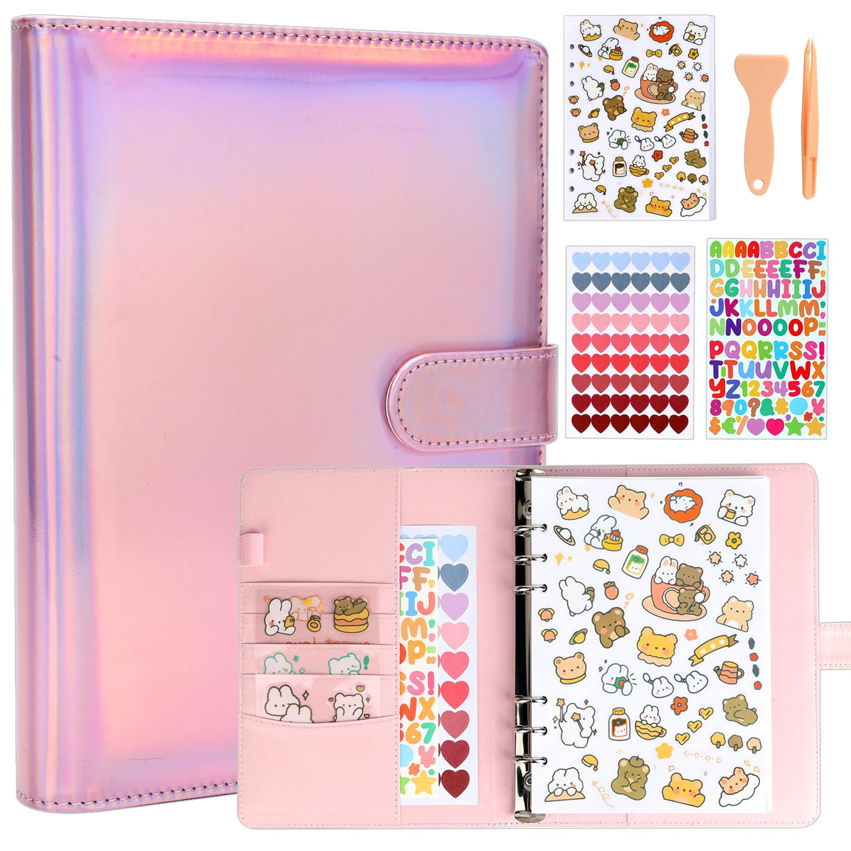 Deqing Warm sticker book with holographic cover for stylish storage