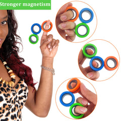 Dermasy magnetic rings multicolor set for playful focus and engagement.