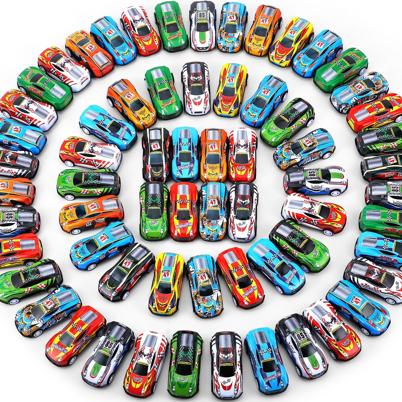 DERTE pull-back cars multicolor pack for classroom prizes.